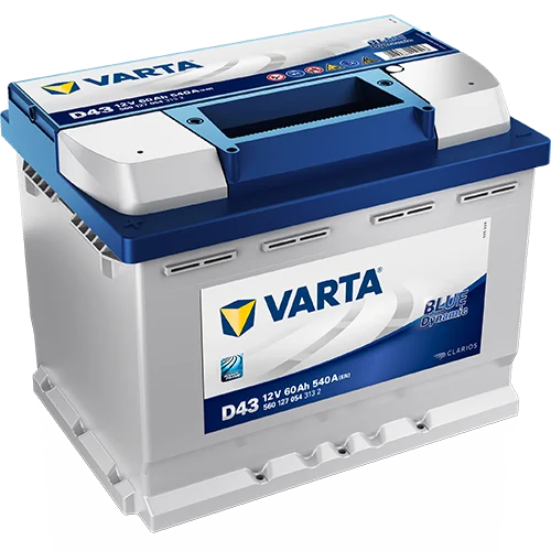 Аккумулятор VARTA Dynamic SLI D43 60Ah 540A 242х175х190 «+-»